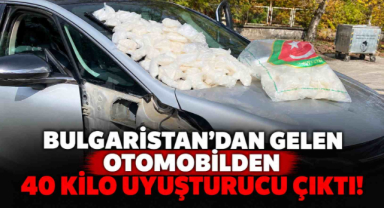 Bulgaristan’dan Gelen Otomobilden 40 Kilo Uyuşturucu Çıktı!