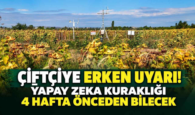 Çiftçiye Erken Uyarı! Yapay Zeka Kuraklığı 4 Hafta Önceden Bilecek