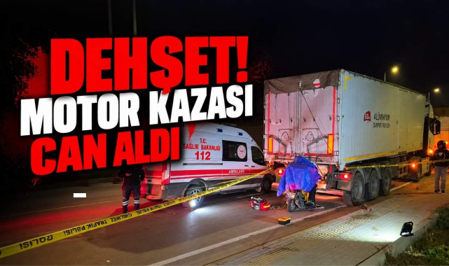 Dehşet! Motor Kazası Can Aldı