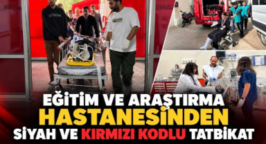 Hastaneden Siyah ve Kırmızı Kodlu Tatbikat