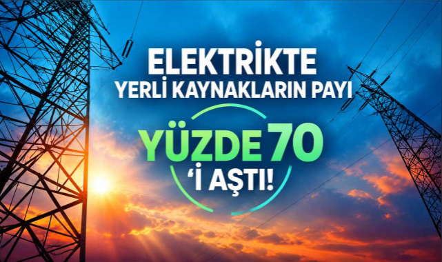 Elektrikte Yerli Kaynakların Payı Dikkat Çekti! Oran Yüzde 70'i Aştı