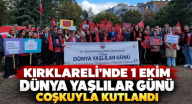 Kırklareli’nde 1 Ekim Dünya Yaşlılar Günü Coşkuyla Kutlandı