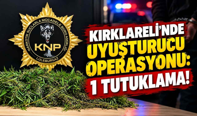 Kırklareli'nde Uyuşturucu Operasyonu: 1 Tutuklama