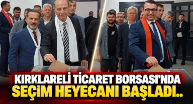 Kırklareli Ticaret Borsası’nda Seçim Heyecanı Başladı..