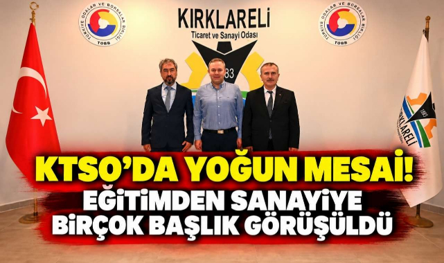 KTSO’da Yoğun Mesai! Eğitimden Sanayiye Birçok Başlık Görüşüldü