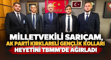 Milletvekili Sarıçam, AK Parti Kırklareli Gençlik Kolları Heyetini TBMM’de Ağırladı