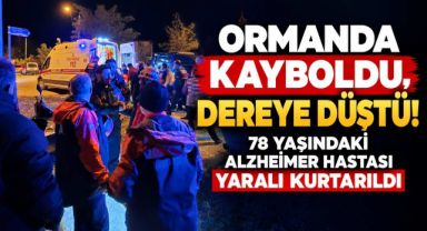 Ormanda Kayboldu, Dereye Düştü! 78 Yaşındaki Alzheimer Hastası Yaralı Kurtarıldı