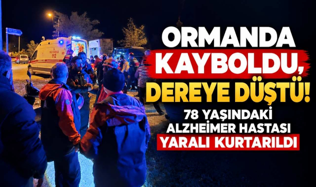 Ormanda Kayboldu, Dereye Düştü! 78 Yaşındaki Alzheimer Hastası Yaralı Kurtarıldı