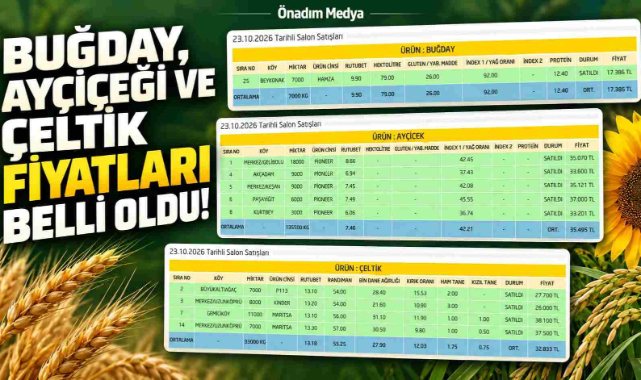 Uzunköprü'de Buğday, Ayçiçeği ve Çeltik Kaç Liradan Satıldı?