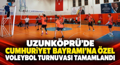 Uzunköprü’de Cumhuriyet Bayramı’na Özel Voleybol Turnuvası Tamamlandı