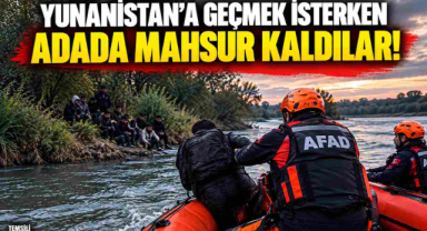 Yunanistan’a Geçmek İsterken Adada Mahsur Kaldılar! 