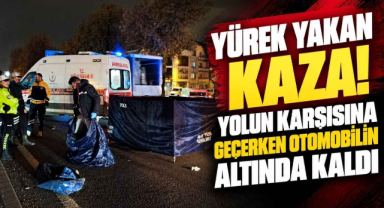 Yürek Yakan Kaza! Yolun Karşısına Geçerken Otomobilin Altında Kaldı