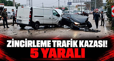 Zincirleme Trafik Kazası! 5 Yaralı...