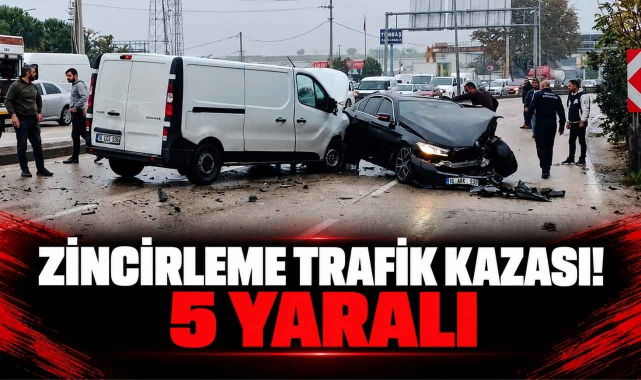 Zincirleme Trafik Kazası! 5 Yaralı...
